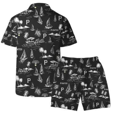 Pittsburgh Pirates Coastal Sailing Hawaiian Shirt