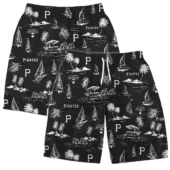 Pittsburgh Pirates Coastal Sailing Hawaiian Shirt Short - TeeAloha