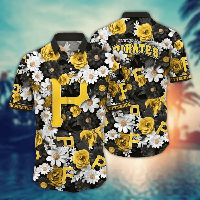 Pittsburgh Pirates Daisy Delight Hawaiian Shirt