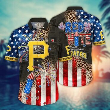 Pittsburgh Pirates Fireworks Celebration Hawaiian Shirt