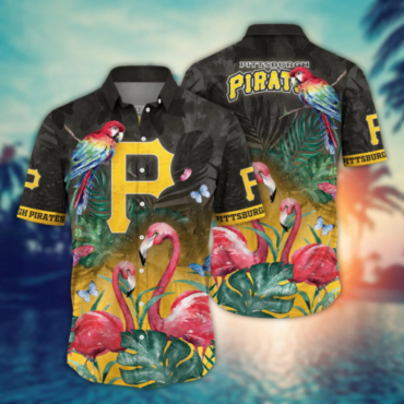 Pittsburgh Pirates Flamingo Paradise Hawaiian Shirt