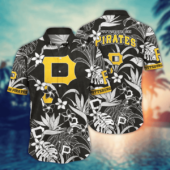 Pittsburgh Pirates Jungle Floral Hawaiian Shirt