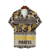 Pittsburgh Pirates Polynesian Vibes Hawaiian Shirt Front - TeeAloha