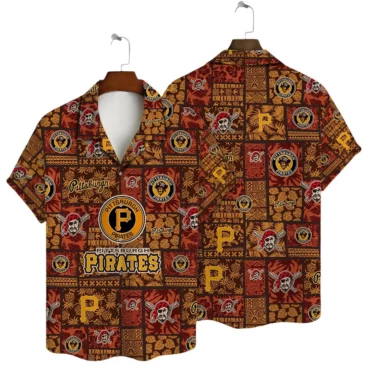 Pittsburgh Pirates Retro Patchwork Hawaiian Shirt