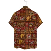 Pittsburgh Pirates Retro Patchwork Hawaiian Shirt Back - TeeAloha