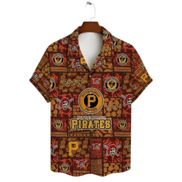 Pittsburgh Pirates Retro Patchwork Hawaiian Shirt