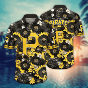 Pittsburgh Pirates Sunflower Glory Hawaiian Shirt