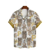 Pittsburgh Pirates Tiki Totem Hawaiian Shirt Front - TeeAloha