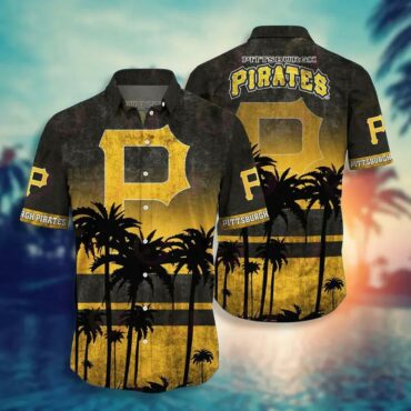 Pittsburgh Pirates Tropical Sunset Hawaiian Shirt