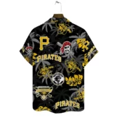 Pittsburgh Pirates Tropical Vibe Hawaiian Shirt Back - TeeAloha