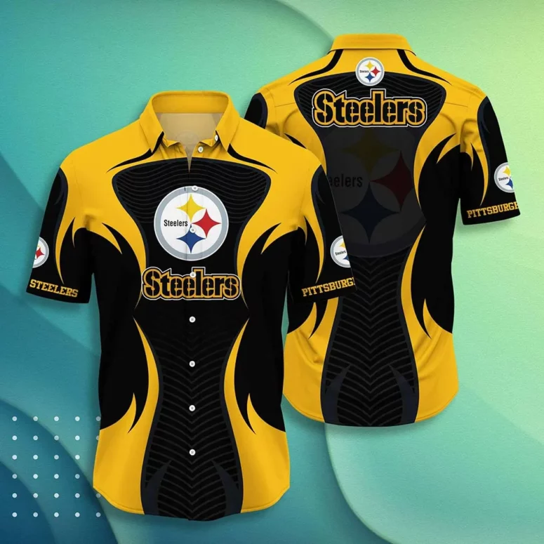 Pittsburgh Steelers Blaze Force Hawaiian Shirt