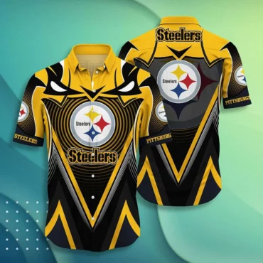 Pittsburgh Steelers Bold Energy Hawaiian Shirt