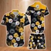 Pittsburgh Steelers Hibiscus Harmony Hawaiian shirt