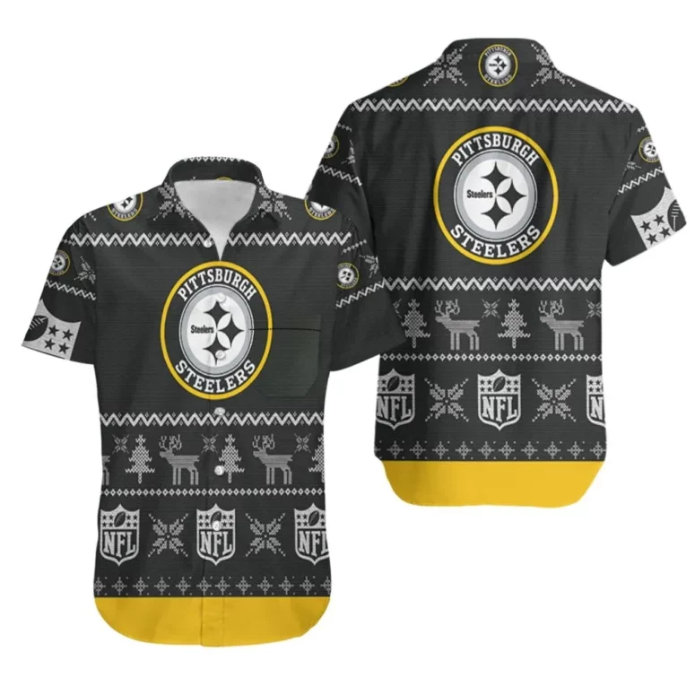 Pittsburgh Steelers Holiday Sweater Hawaiian Shirt