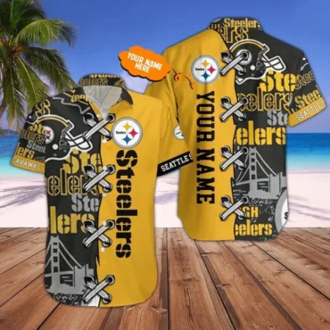 Pittsburgh Steelers Island Armo Hawaiian Shirt