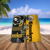 Pittsburgh Steelers Island Armo Hawaiian Short - TeeAloha