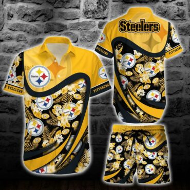 Pittsburgh Steelers Island Breeze Hawaiian Shirt