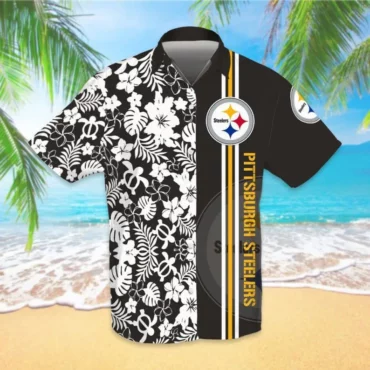 Pittsburgh Steelers Island Breeze Split Hawaiian Shirt