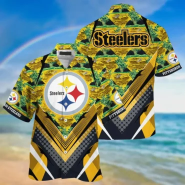 Pittsburgh Steelers Jungle Terrain Hawaiian Shirt