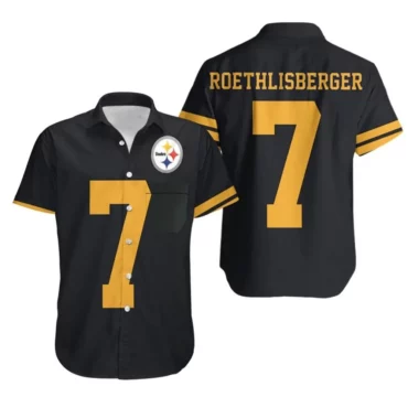 Pittsburgh Steelers Roethlisberger #7 Jersey Hawaiian Shirt