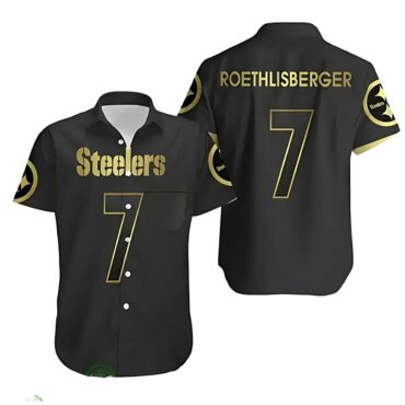 Pittsburgh Steelers Roethlisberger Gold Edition Jersey Hawaiian Shirt