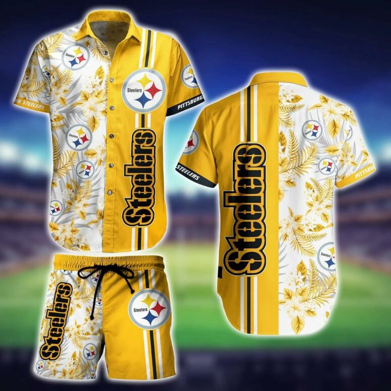 Pittsburgh Steelers Sunset Jungle Hawaiian Shirt