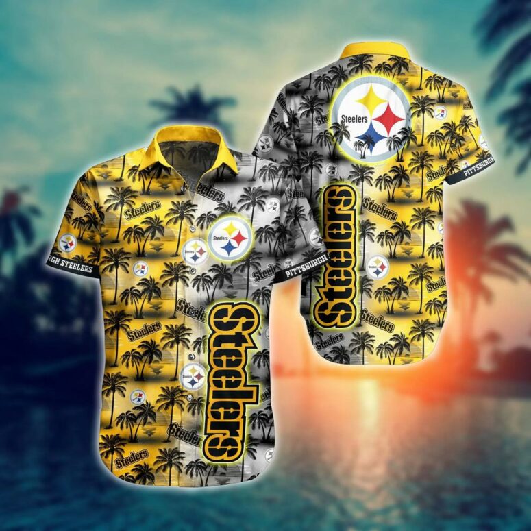 Pittsburgh Steelers Sunset Paradise Hawaiian Shirt