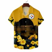 Pittsburgh Steelers Sunset Vibes Hawaiian Shirt - TeeAloha