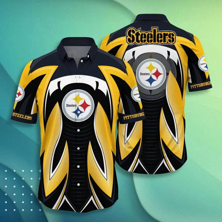 Pittsburgh Steelers Tribal Surge Hawaiian Shirt