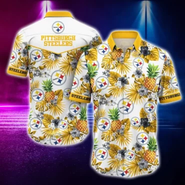 Pittsburgh Steelers Tropical Pineapple Hawaiian Shirt