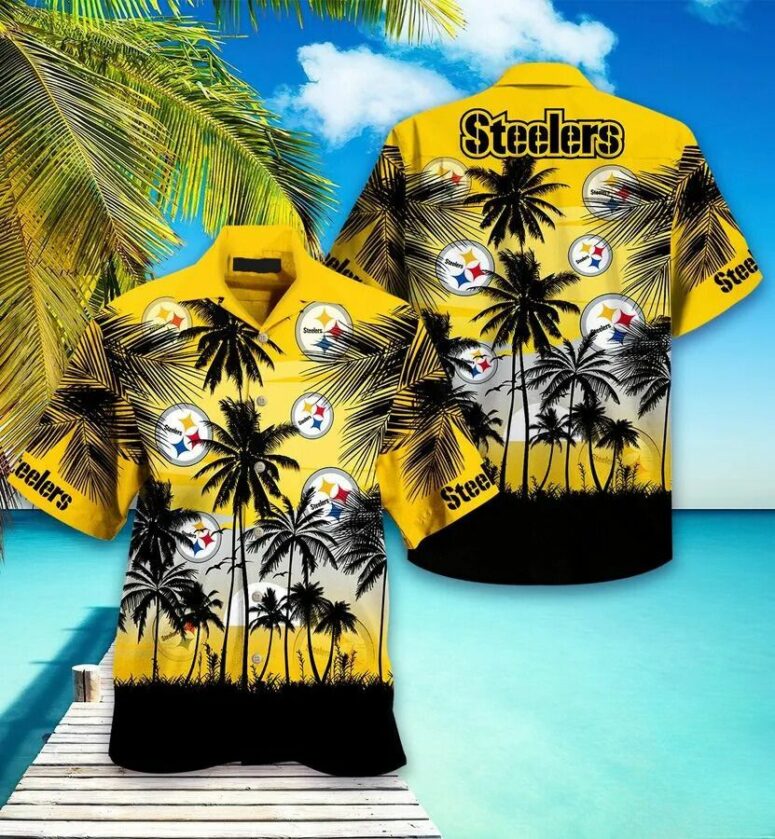 Pittsburgh Steelers Tropical Sunset Hawaiian Shirt