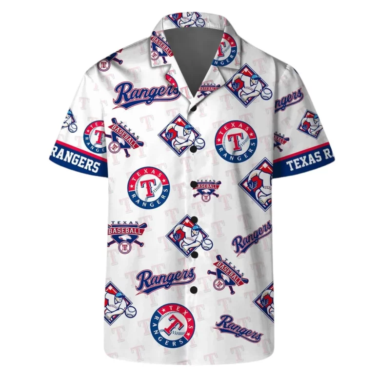 Texas Rangers Custom Champion Hawaiian Shirt