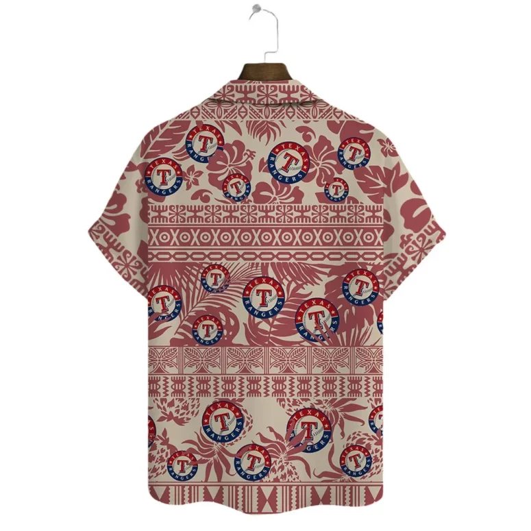 Texas Rangers Island Heritage Hawaiian Shirt