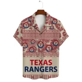 Texas Rangers Island Heritage Hawaiian Shirt Front - TeeAloha