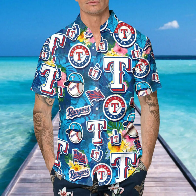 Texas Rangers Island Spirit Hawaiian Shirt