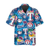 Texas Rangers Island Spirit Hawaiian Shirt Front - TeeAloha