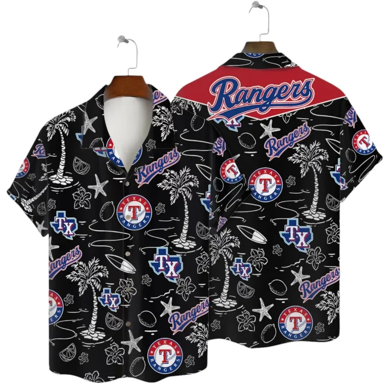 Texas Rangers Island Vibes Hawaiian Shirt