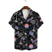 Texas Rangers Island Vibes Hawaiian Shirt Front - TeeAloha