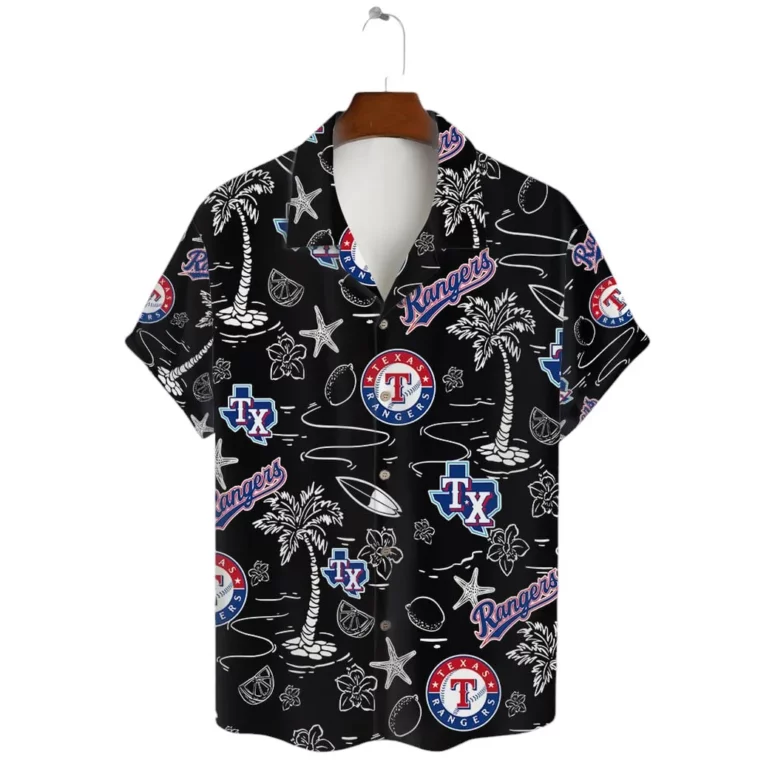 Texas Rangers Island Vibes Hawaiian Shirt