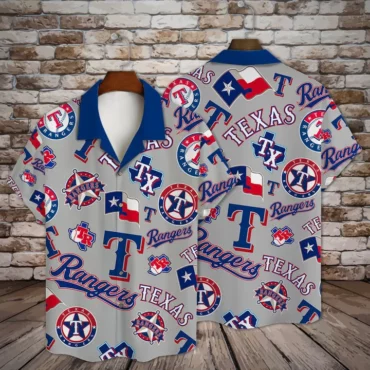 Texas Rangers Lone Star Spirit Hawaiian Shirt