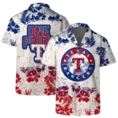 Texas Rangers Pride Floral Hawaiian Shirt - TeeAloha