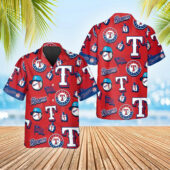 Texas Rangers Red Fan Favorites Hawaiian Shirt - TeeAloha