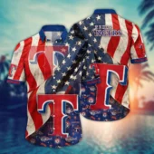 Texas Rangers Stars Stripes Hawaiian Shirt - TeeAloha