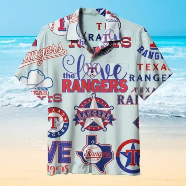 Texas Rangers Summer Breeze Hawaiian Shirt