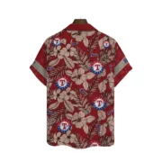 Texas Rangers Surfer Tiki Hawaiian Shirt Back - TeeAloha