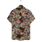 Texas Rangers Tribal Tropics Hawaiian Shirt Back - TeeAloha