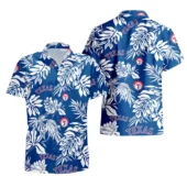 Texas Rangers Tropical Leaf Hawaiian Shirt - TeeAloha