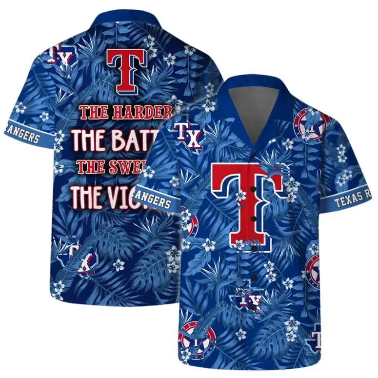 Texas Rangers Victory Battle Hawaiian Shirt