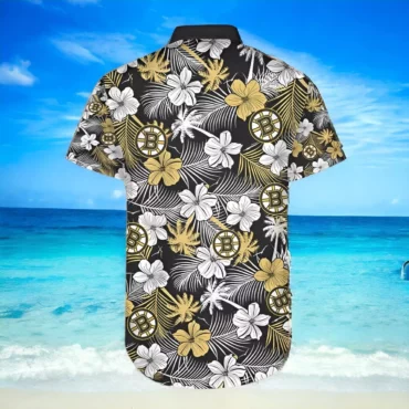 Boston Bruins Paradise Bloom Hawaiian Shirt