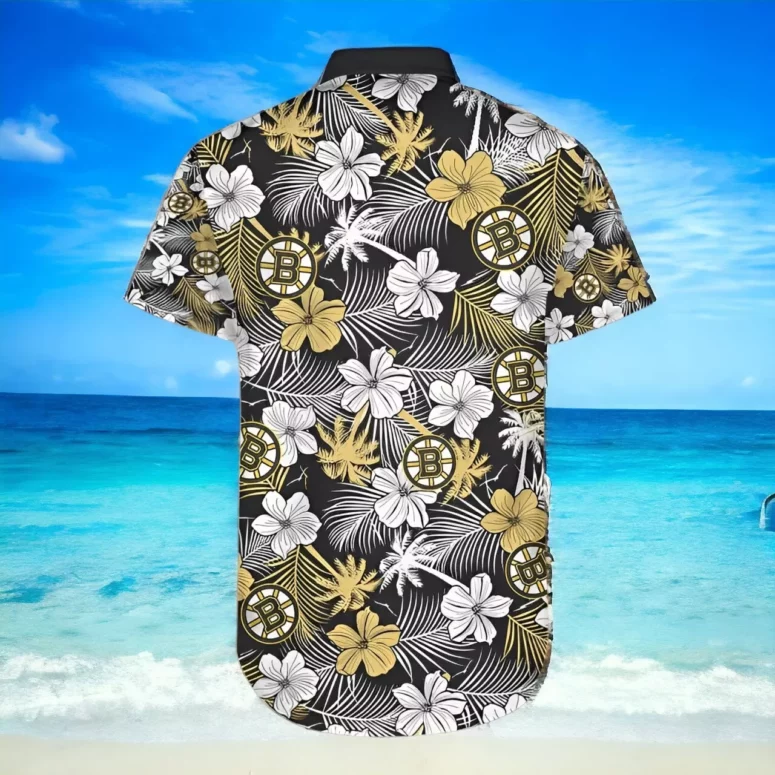 Boston Bruins Paradise Bloom Hawaiian Shirt